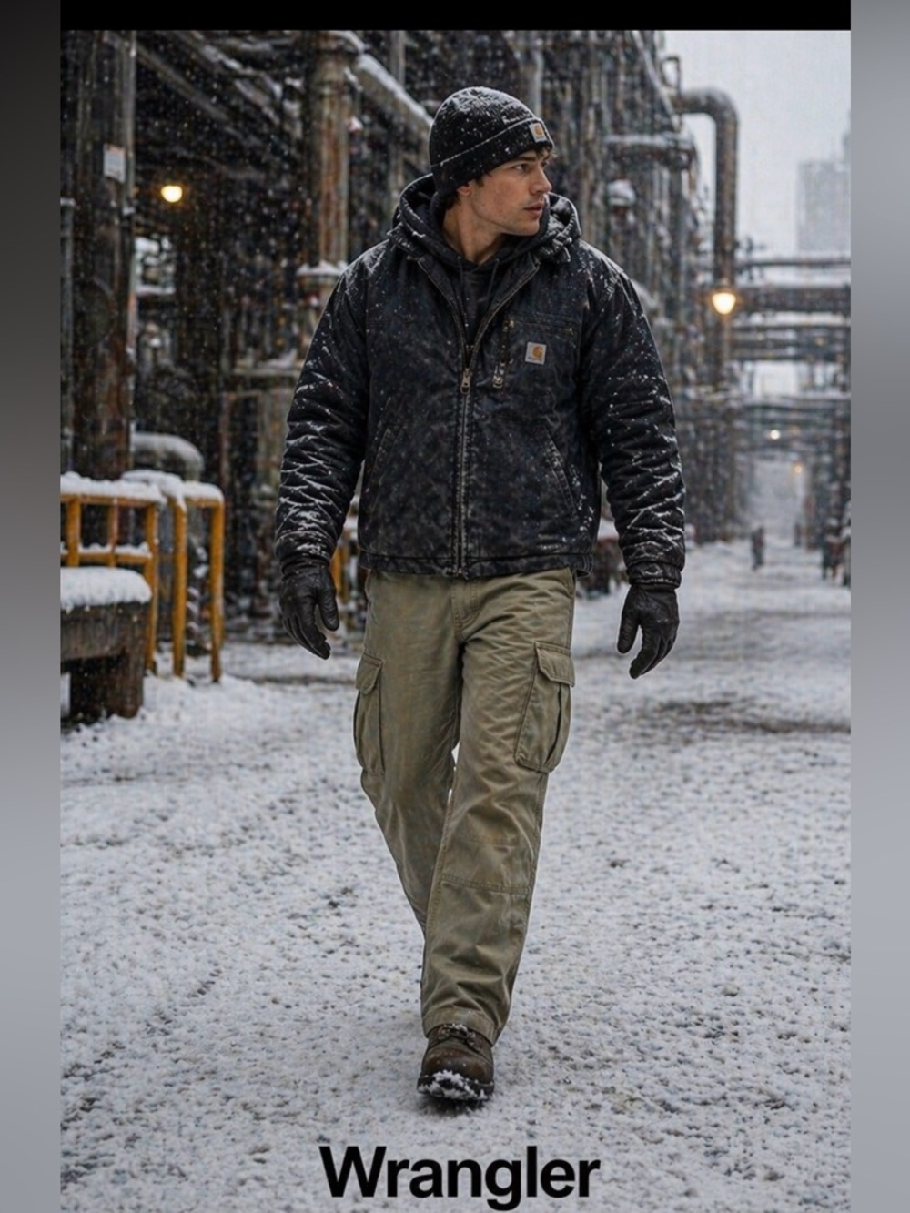 Wrangler Green Cargo Pants Straight Leg